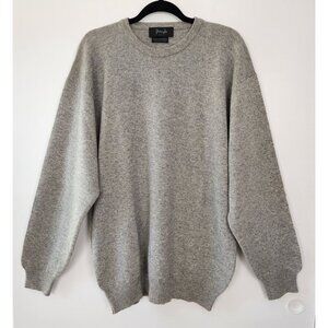 Pringle Sport Men's 100% Lambswool Made in Scotland Heather Gray Golf Sweater XL